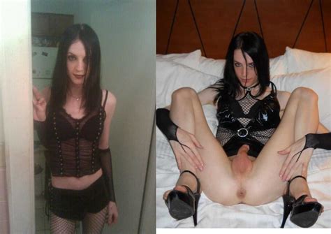 crossdresser dressed undressed