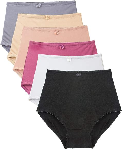 underwear women satin full coverage women s bikini brief panties 6 pack