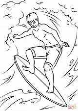 Coloring Surfer Pages Cool Surfing Barbie Waves Surfboard Printable Outline Person Drawing Drone Hawaiian Click Color Template Sketch Templates Riding sketch template