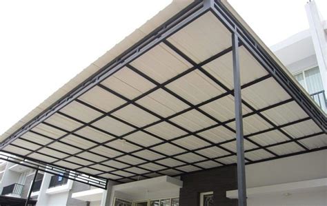 kanopi rumah minimalis kanopi baja ringan atap upvc avantguard canopy