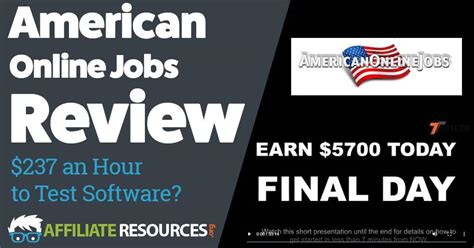 american  jobs review   hour  test software