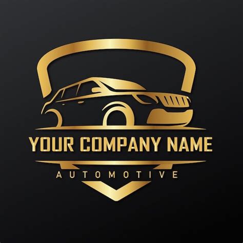premium vector gold  black elegant luxury automotive logo