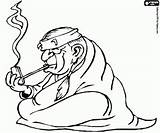 Indian Smoking Pipe Elder Indians Native Coloring Americans Pages Gif sketch template