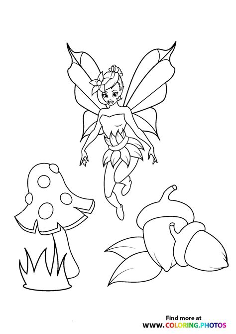 fairy   forest coloring pages  kids