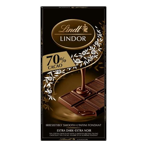 lindt lindor  cacao dark chocolate bar  grams walmart canada
