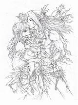 Pages Elves Coloring Deviantart Lineart Romance Colouring Adult Anime Adults Emma Fantasy Manga Color Elf Book Drawings Fairy Ausmalbilder Zeichnen sketch template