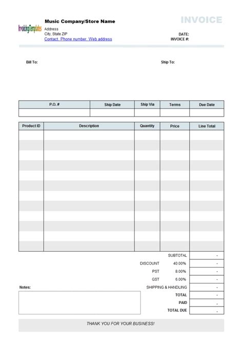 editable invoice templates printable invoice invoice template  editable invoice