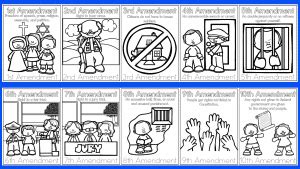 bill  rights  kids coloring pages homeschool