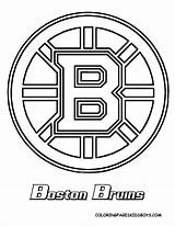 Coloring Hockey Bruins Nhl Boston Pages Logo Logos Sox Red Print Sports Kids Teams Sheet Clipart Team Colouring Oilers Symbols sketch template