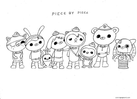 octonauts team coloring page  printable coloring pages