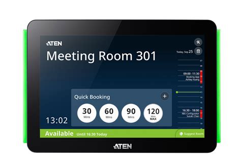room booking system  rbs panel vk aten room booking system aten corporate