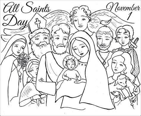 printable coloring pages   saints day letter worksheets