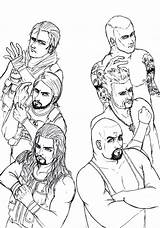 Wwe Coloring Pages Roman Reigns Shield Seth Rollins Raw Dean Ambrose Wm29 Tapla Project Deviantart Print Template Coloringhome Popular Groups sketch template