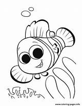 Nemo Coloring Fish Clown Finding Pages Ocean Crafts Dory Color Face Outline Happy Printable Baby Cute Cartoon Drawing Colouring Getdrawings sketch template