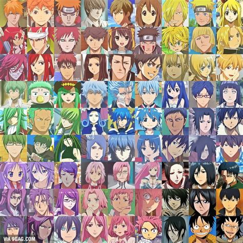 Anime Has An Interesting Choice Of Hair Color 9gag