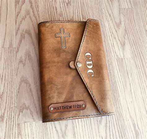 leather bible cover personalized bible cover custom leather