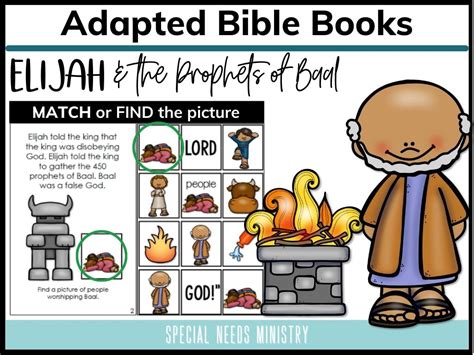 elijah  prophets  baal adapted books deeper kidmin