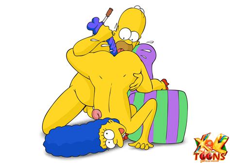 rule 34 ass blue hair color female front view hair homer simpson