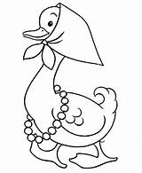 Coloring Goose Mother Pages Printable Pre Popular sketch template