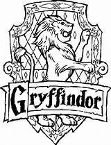 Hogwarts Gryffindor Crest Wappen Badge Crests Emblem Hogwart Gryffondor Coloriage Vorlage Kleurplaat Escudos Hufflepuff Slytherin Kleurplaten Vorlagen Blason Poudlard Malvorlagen sketch template