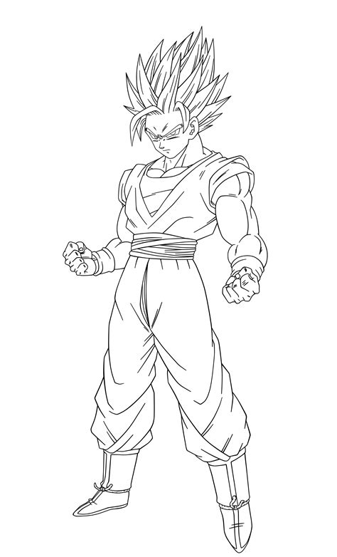 Goku Ssj2 Coloring Pages Goku Desenho Desenhos Dragonball Ideias De