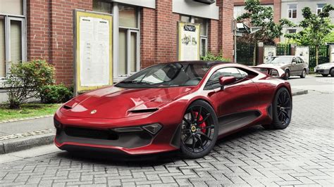 lotus esprit study envisions  brands  flagship supercar carscoops