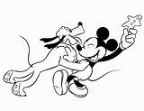 Pluto Mouse Coloring Pages Mickey Printable Kids Minnie Rocks Library Clipart Mickeys sketch template