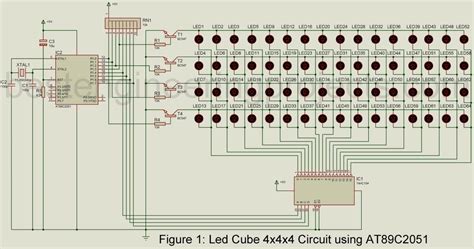 led cube xx circuit  atc  engineering projects