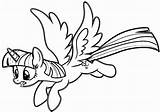 Twilight Sparkle Coloring Pages Mlp Kids sketch template