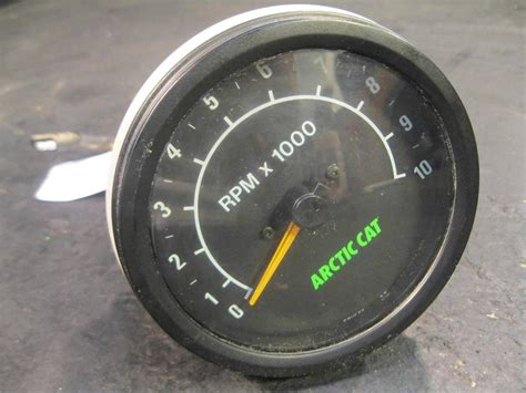 arctic cat large tach tachometer gauge tach black rpm replacement snowmobile ebay
