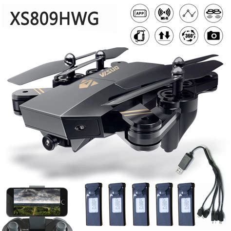visuo xshw xshwg foldable selfie rc drone  hd camera altitude hold fpv helicopter wifi