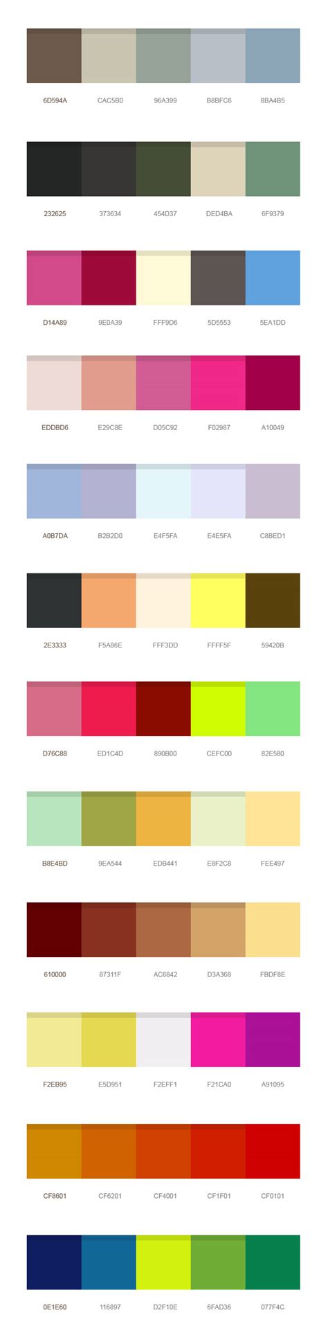 beautiful color palettes psd graphicsfuel