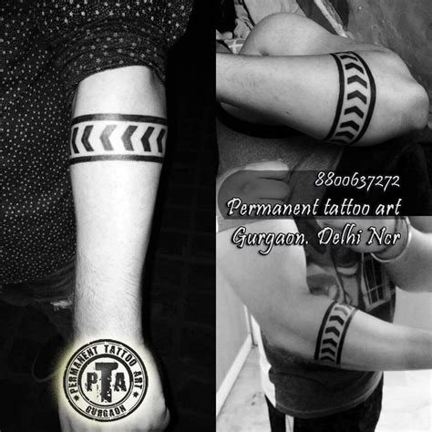 Solid Armband Tattoo Tribal Line Arm Tattoos Armband