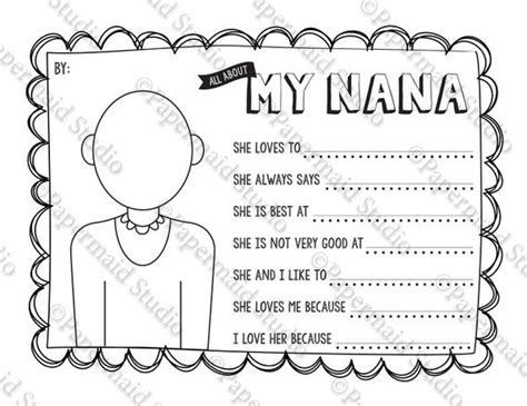 coloring pages nana day
