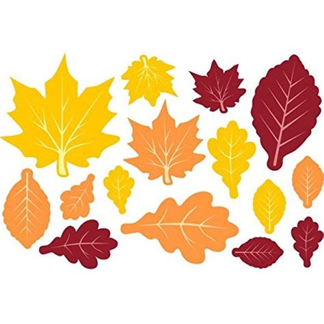 fall leaves paper  pack assorted cutouts fall paper crafts fall