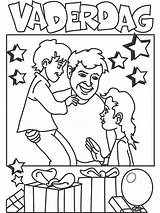 Fathers Vaderdag Fun Kids Coloring Pages sketch template