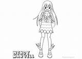 Tail Fairy Wendy Coloring Pages Marvell Kids Printable sketch template