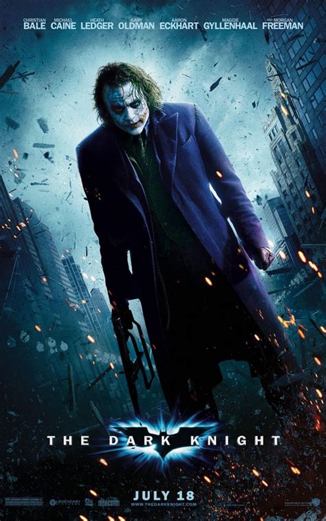 The Dark Knight Movie Poster Featuring The Joker Seat42f