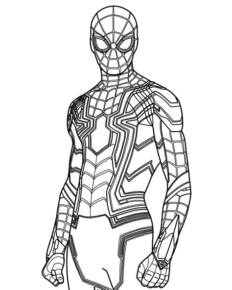 spider man   home coloring page vicenteaxsolomon