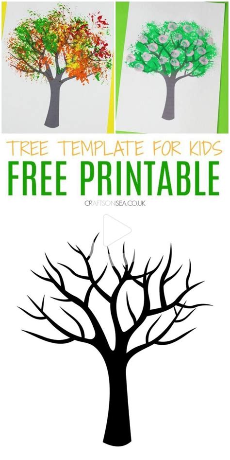 seasons tree printable template printable templates