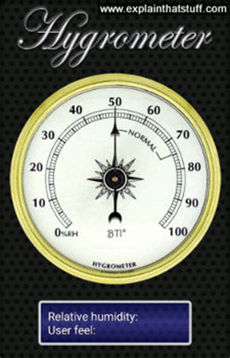 Hygrometer analog how it works