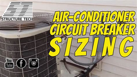 size circuit breaker      air conditioner