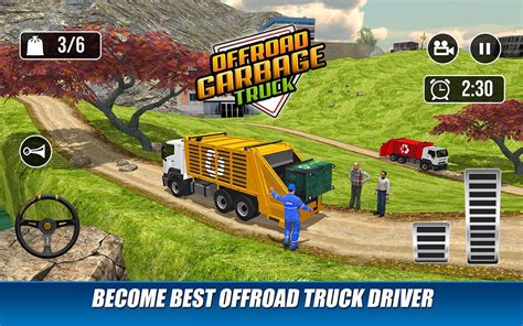offroad garbage truck dump truck driving games  android apk