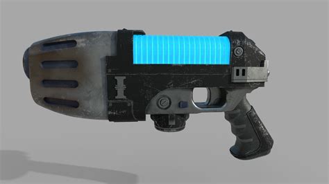 plasma pistol   model  printable cgtrader