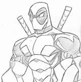 Deadpool Desenhar Icemaxx1 Personagem sketch template