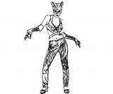 Catwoman Halle sketch template