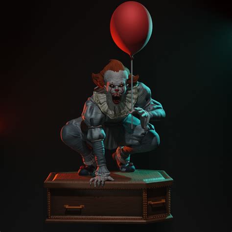 Pennywise Statue 3d Printable Model Cgtrader