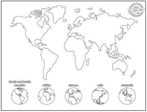 printable world map coloring pages kids activities blog