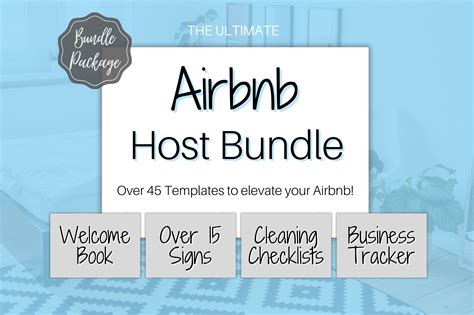 airbnb host bundle  templates creative market