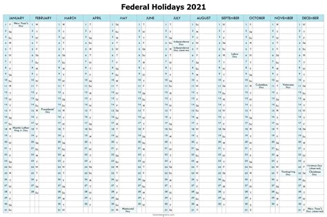 calendar holidays  usa holidays  federal calendar list usa